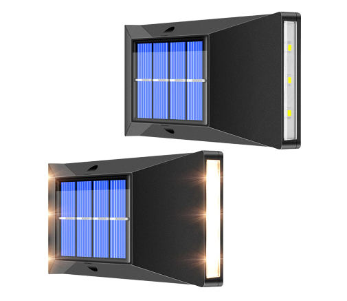 Set 2x lampi solare exterior, LED, Impermeabilitate IP65