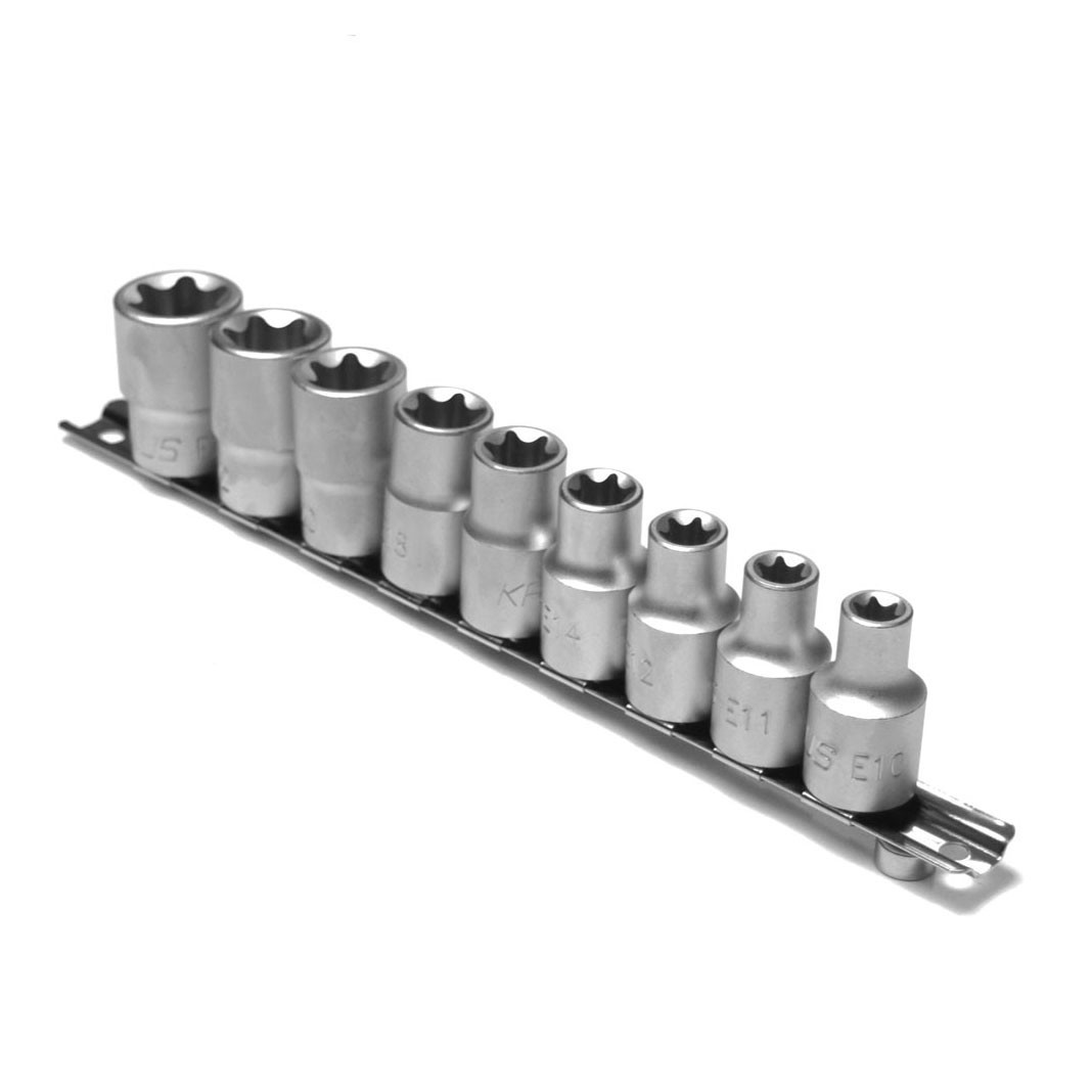 Set 9 capete chei tubulare torx interior 1/2 inch