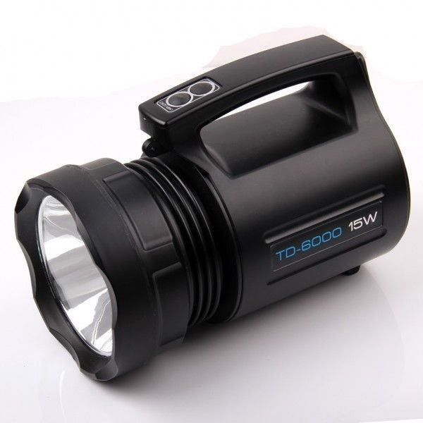 Lanterna profesionala TD6000 cu acumulator, Putere 15W, raza 500m