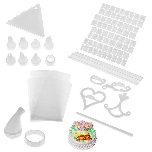 Set pentru decorarea prajiturilor, 100 piese