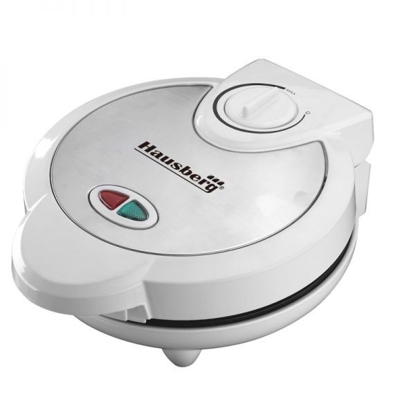 Aparat pentru waffe cu 4 compartimente Hausberg HB-3562, Putere 1300W, alb