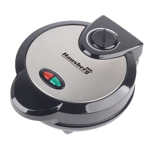Aparat pentru waffe cu 4 compartimente Hausberg HB-3562, Putere 1300W, negru