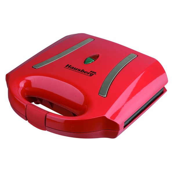 Sandwich Maker Hausberg HB-3535, Putere 800W, LED, Rosu