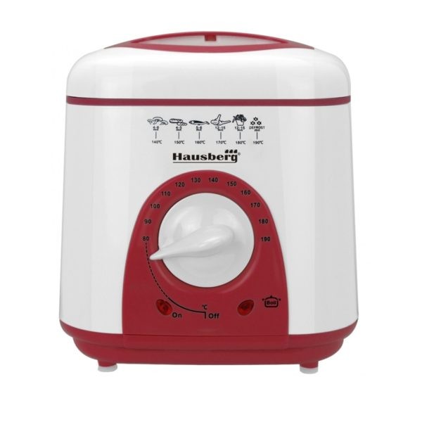 Friteuza Hausberg HB-1320, Capacitate 1L, Putere 950W, Rosu