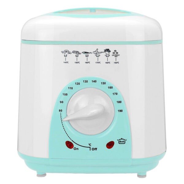 Friteuza Hausberg HB-1320, Capacitate 1L, Putere 950W, Turcoaz