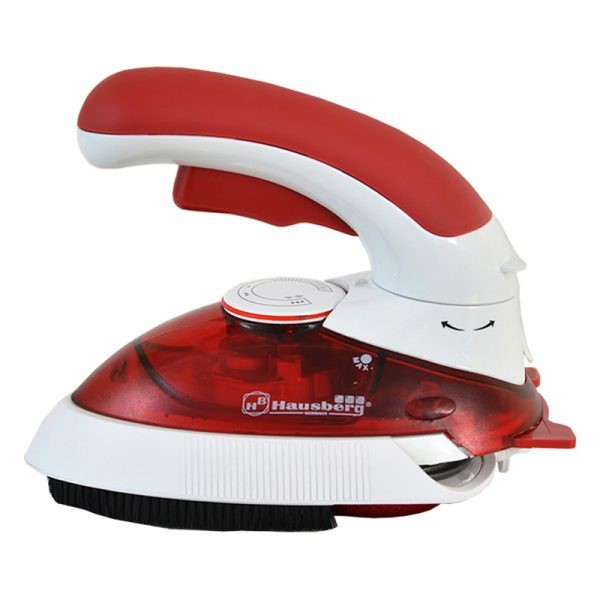 Fier de calcat pentru voiaj Hausberg HB-7810, Putere 1000W, Alb/Rosu