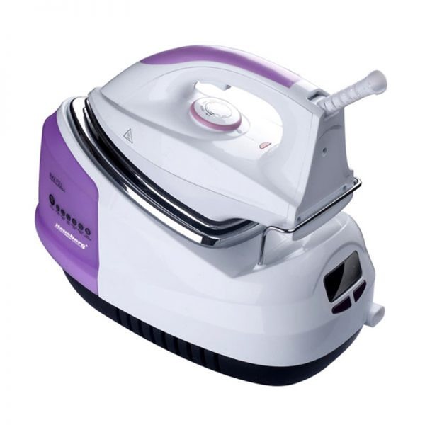 Statie de calcat cu talpa ceramiac Hausberg HB-7920, Putere 2200 W, Capacitate 1L, Alb/Mov