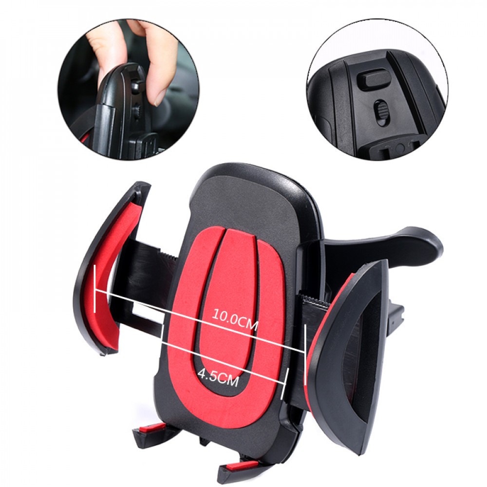 Suport auto universal pentru telefon cu 2 moduri de prindere, rotire 360, ABS