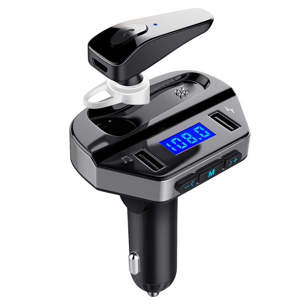 Kit modulator MP3 + Handsfree casca bluetooth cu functie de incarcare rapida, USB, 12V