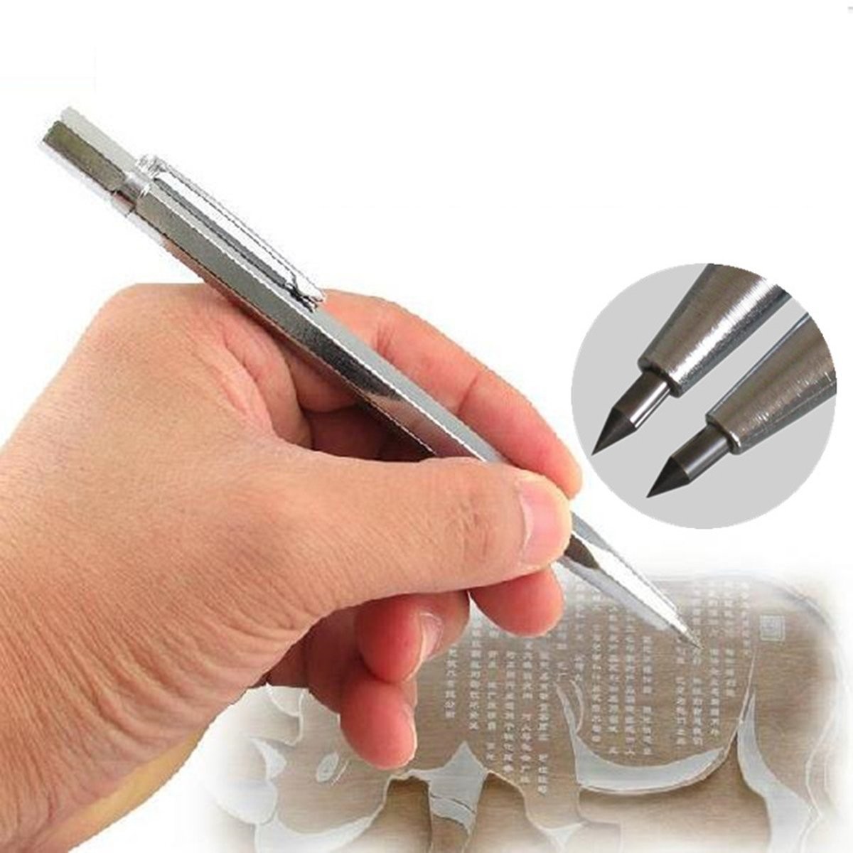 Pix cu varf Tungsten pentru gravat sau inscriptionat metale neferoase, plastic, sticla, ceramica