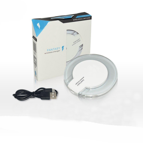 Incarcator wireless cu LED, micro USB