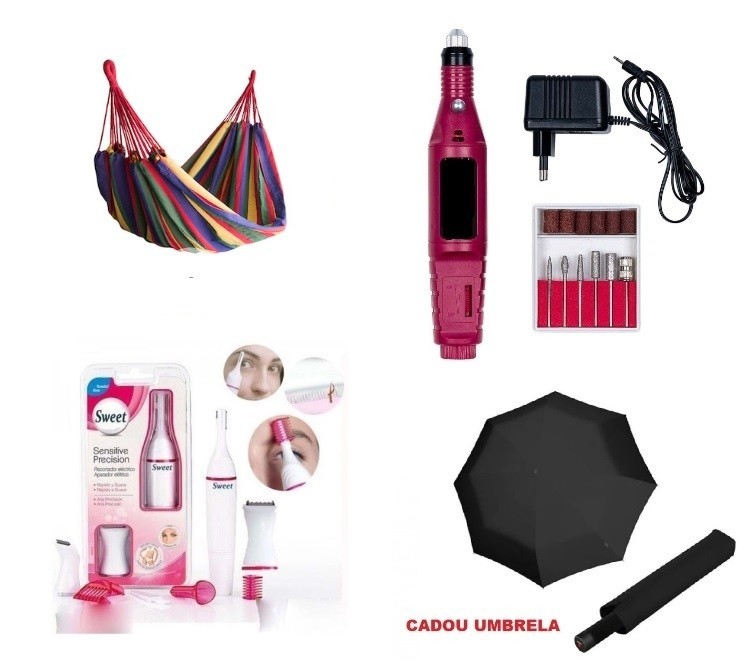 PROMOTIE IMBATABILA! HAMAC + FREZA ELECTRICA PENTRU UNGHII + EPILATOR 3 IN 1 + CADOU UMBRELA, TOTUL LA DOAR 99.90 LEI!