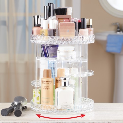 Organizator rotativ cosmetice supraetajat