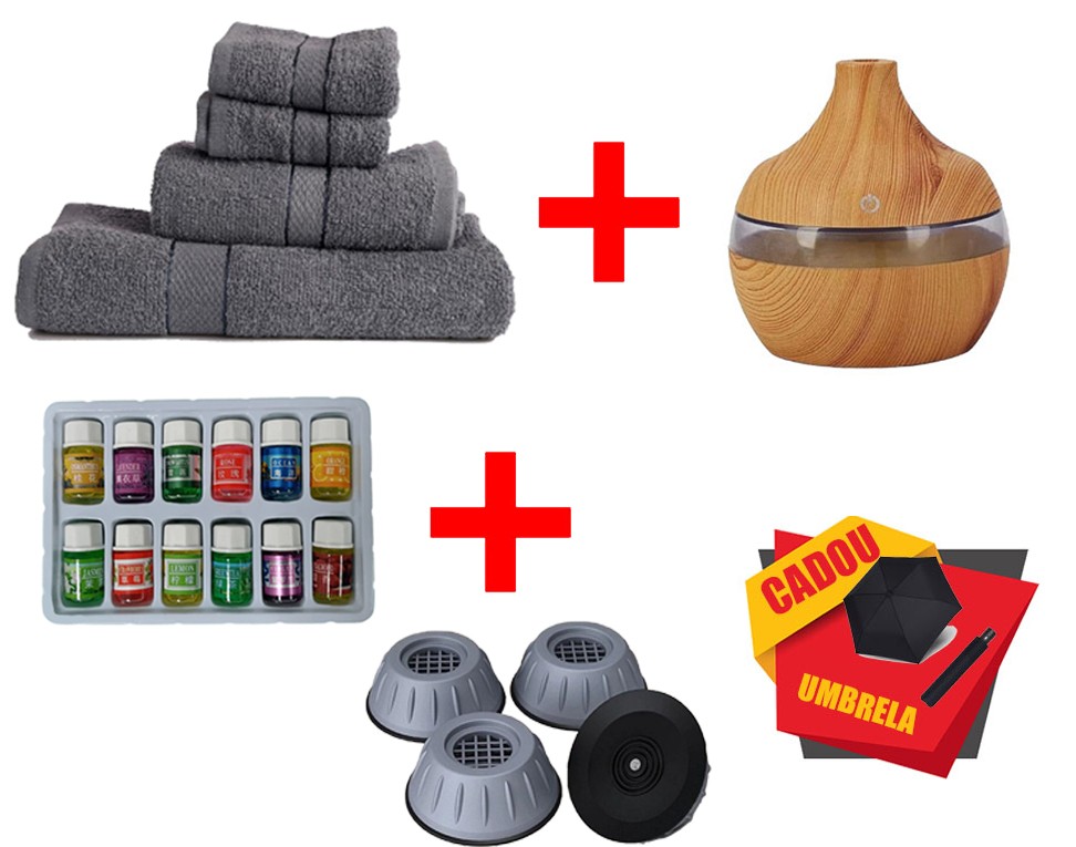 PROMOTIE IMBATABILA! Set 4 prosoape Pakistan, diverse culori + Umidificator aromaterapie + Set 2 uleiuri aromaterapie 10 ML + Set 4 suport anti-zgomot masina de spalat + Umbrela Cadou, TOTUL LA DOAR 119.90 LEI!
