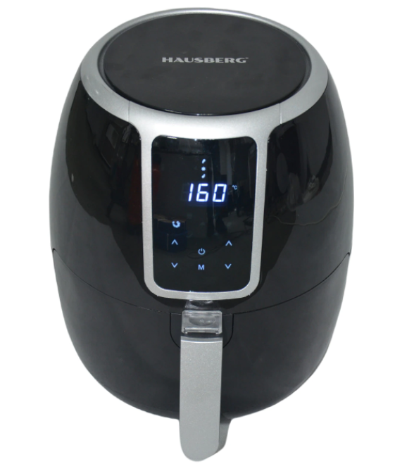 Friteuza Air Fryer Hausberg HB2355, 1500 W, 3.5 L, Timer, protectie supra-incalzire, Display LCD, Temperatura ajustabila 80C-200C