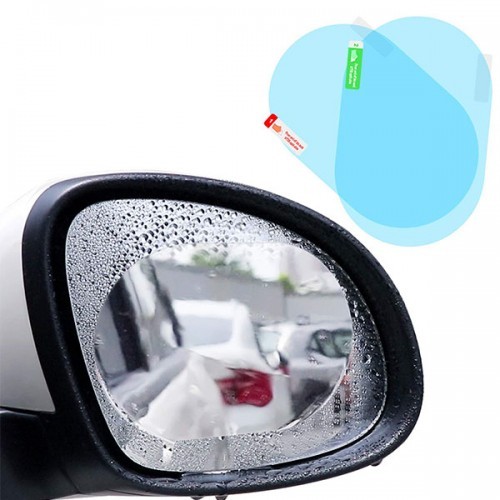 Set 2 folii anti stropi si anti aburire pentru oglinda auto