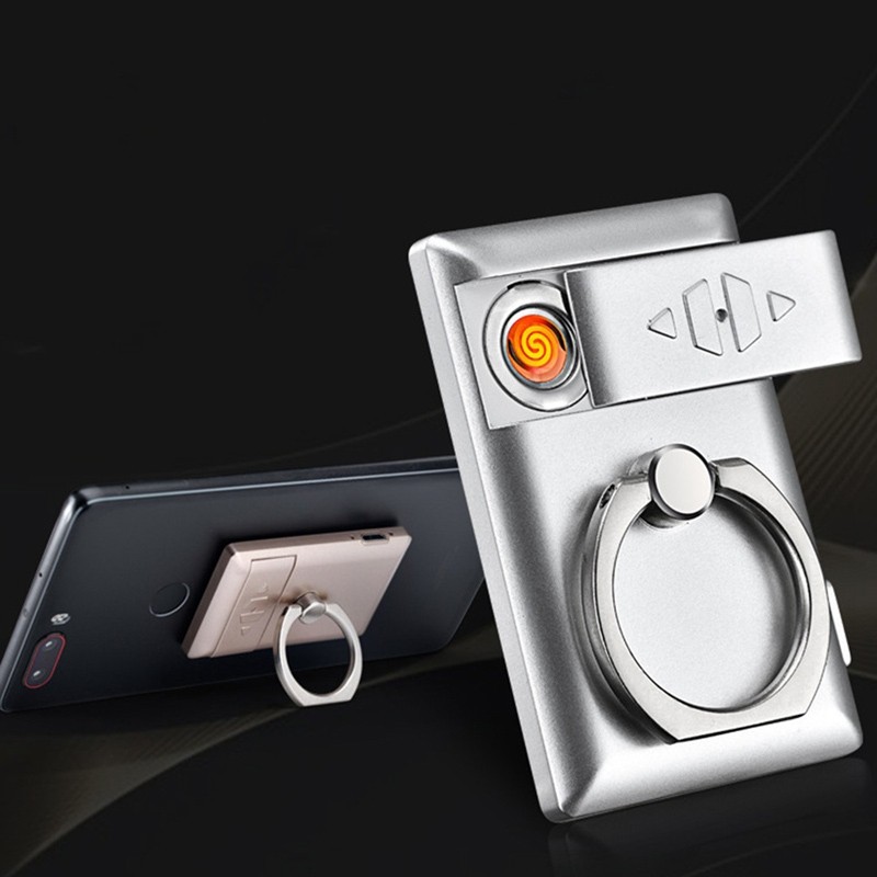 Bricheta Electrica cu USB - Suport Inel Bricheta Telefon