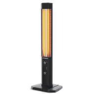 Radiator Electric Hausberg HB-8560, 2300W, Termostat Reglabil, Lampa de semnalizare pentru 3 pozitii
