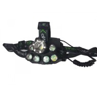 Lanterna frontala cu 7 surse de iluminare T6 XPE, 8000 lumeni, reincarcabila