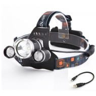 Lanterna frontala T6 LED 3 in 1, 50000W, 800 lumeniu, aluminiu