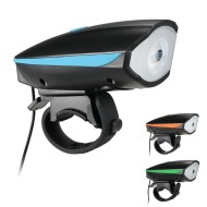 Lanterna reincarcabila 2in1 pentru bicicleta cu LED si alarma, raza 50m, 100 lumeni