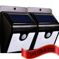 Set lampa LED cu incarcare solara si senzor de miscare, 0.44W, 600 mAh