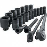 Trusa profesionala chei tubulare hexagonale cu antrenor, 3/4" 20 piese