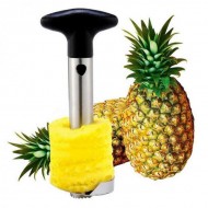 Cutit pentru decojit si feliat ananas, inox, argintiu