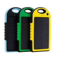 Incarcator solar portabil ES500, 5000 mah, antisoc, lanterna LED