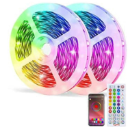 INSTALATIE LED, RGB, VIBRANTA PE MUZICA, CU TELECOMANDĂ ȘI CONTROL DIN SMARTPHONE, 10M