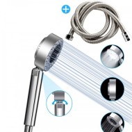 Cap de duș cu doua fete care are functie de Economisire a apei + Functia de Spa, dispenser sampon, sau sapun lichid + Cadou: Furtun de dus 2 m