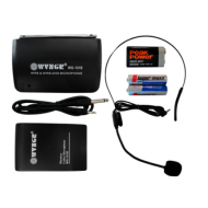 Microfon wireless cu lavaliera WG-101B, 30 m, LED, Mod FM
