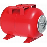 Vas expansiune hidrofor ORIZONTAL 24 / 50 litri, ROSU, 6 bari, membrana inclusa