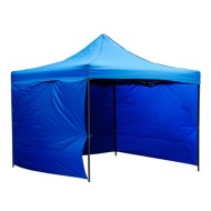 Pavilion pliabil sistem acordeon de gradina 3x3m cu 3 pereti