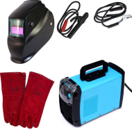 Set Aparat de sudura, inverter cu LCD IGBT 300MMA + Masca Automata + Manusi Piele