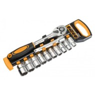 Set chei tubulare 12 piese cu clicket si prelungitor 1/2