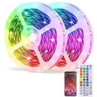 ROLA LED, RGB, VIBRANTA PE MUZICA, CU TELECOMANDĂ ȘI CONTROL DIN SMARTPHONE, 10M