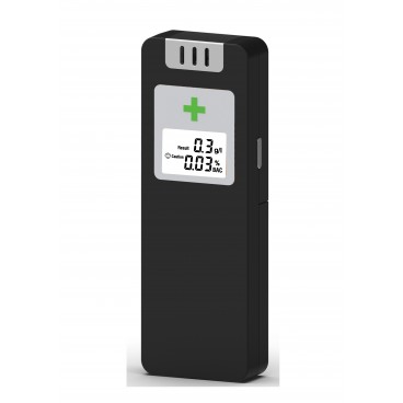 Alcool tester digital cu display lcd, negru